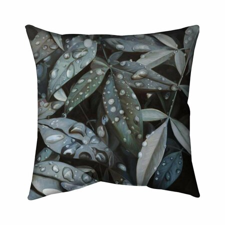 BEGIN HOME DECOR 20 x 20 in. Leaves After Rain-Double Sided Print Indoor Pillow 5541-2020-FL375